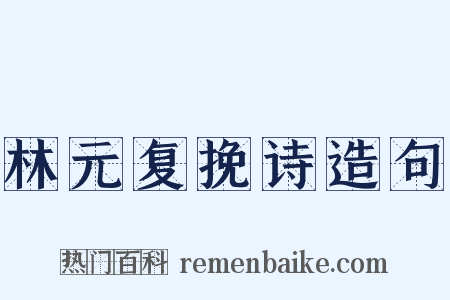 林元复挽诗造句是什么意思的图片